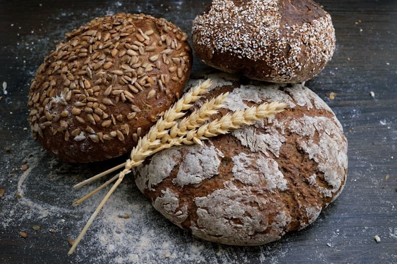 Freshly baked sourdough bread